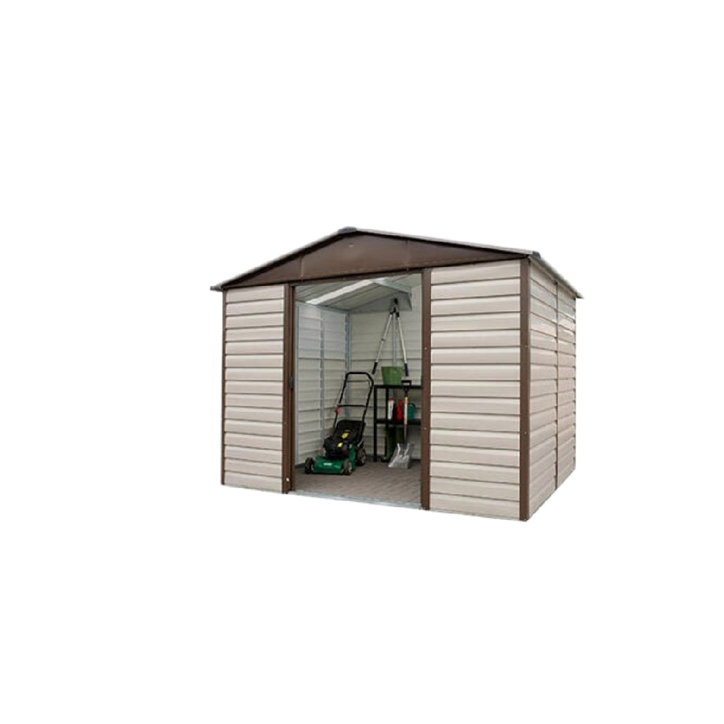 Abri de jardin en résine pour rangement d'outils et mobilier - 250 x 200 x 210