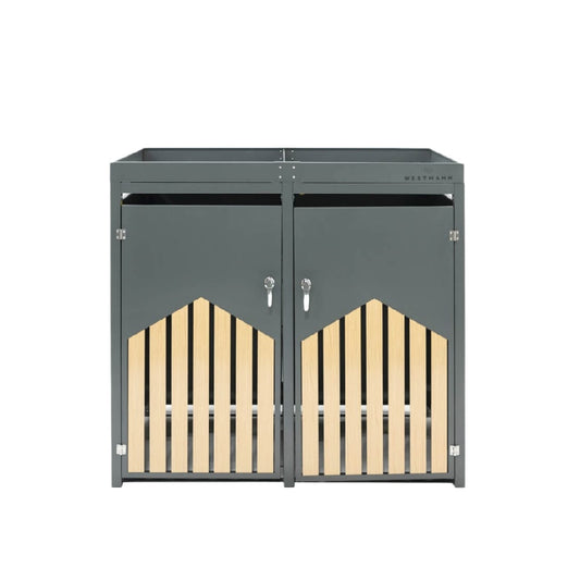 Meuble de rangement pour entrée en bois et métal - 80 x 50 x 70