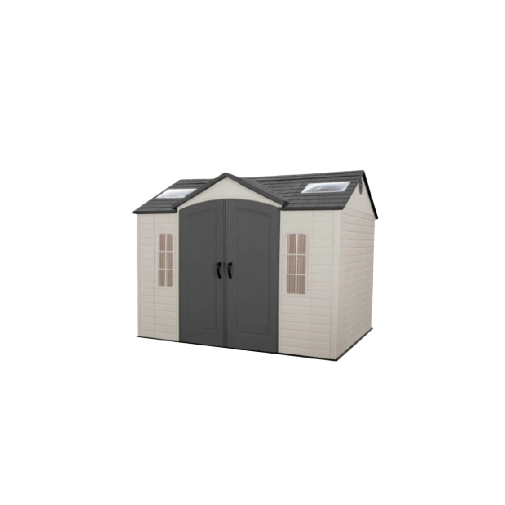 Abri de jardin en résine pour stockage extérieur - 220 x 120 x 180