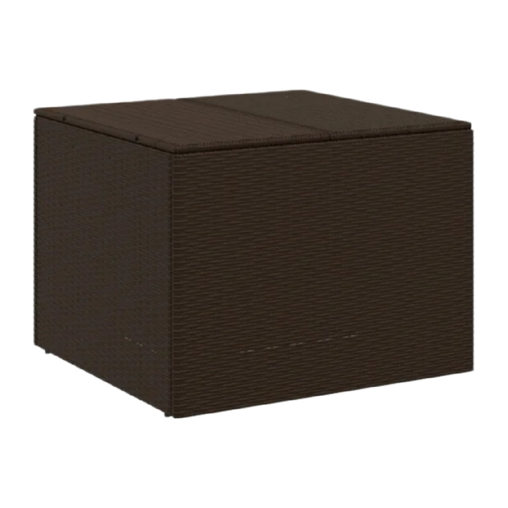 Coffre de rangement pour extérieur en résine tressée - 45 x 45 x 45