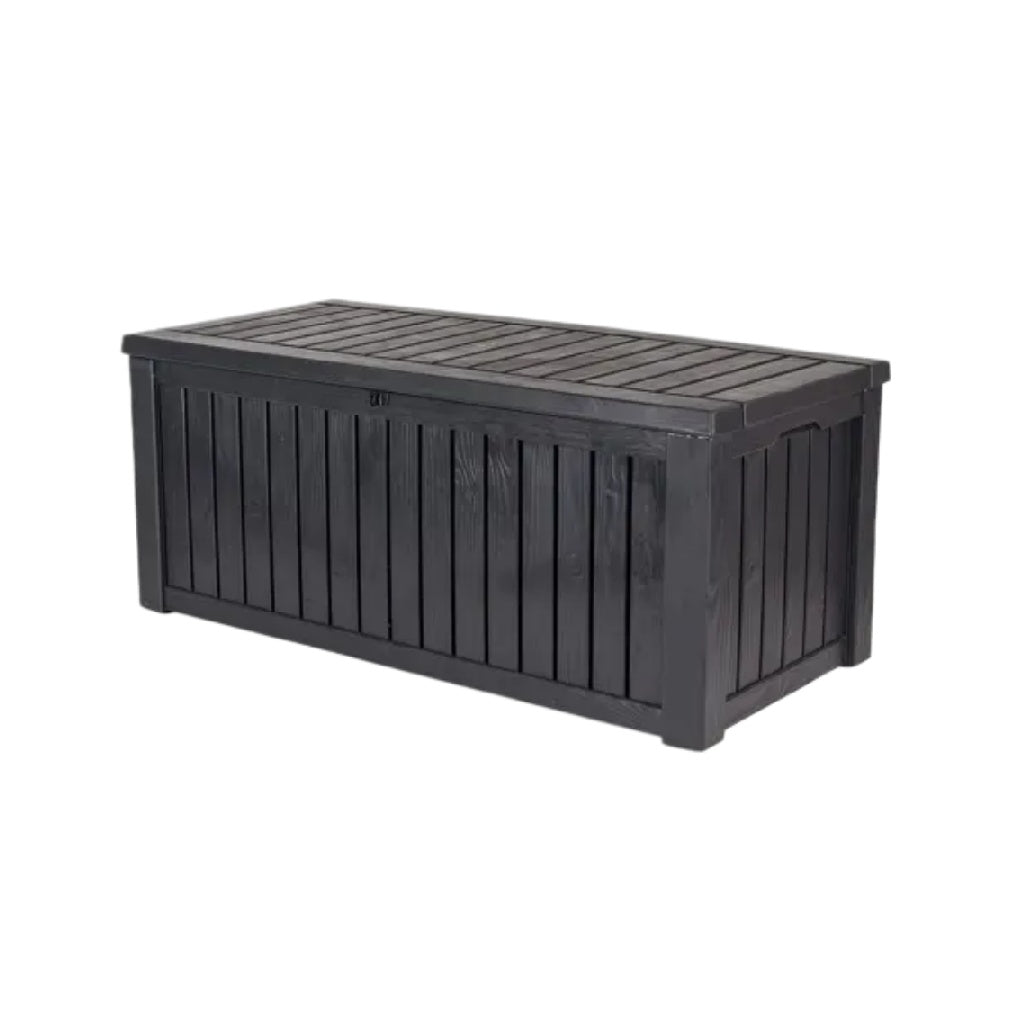 Coffre de rangement extérieur en résine - usage pour jardin ou balcon - dimensions 120 x 50 x 60